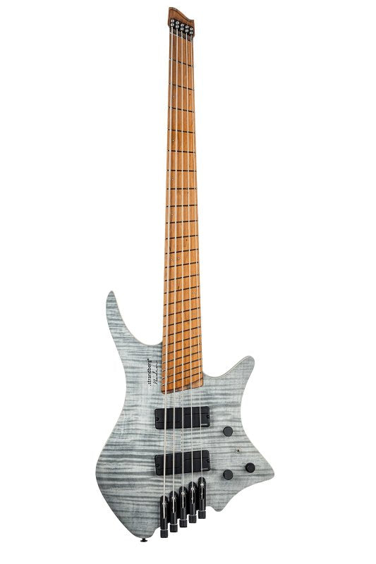 Strandberg BB5CT-23S-M-F-BK Boden 5 String Headless Electric Bass Guitar (Charcoal)