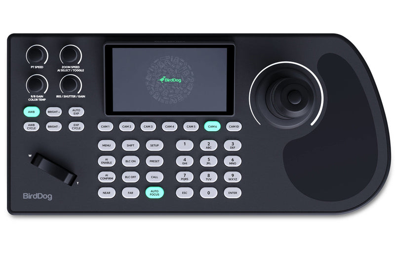 BirdDog BDKBD PTZ Keyboard Controller With Integrated Screen