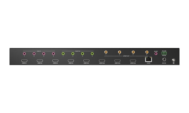 BZB Gear BG-4K-VP44 4x4 4K UHD Seamless HDMI Matrix Switcher/Video Wall Processor/MultiViewer
