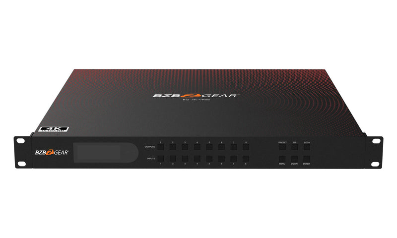 BZB Gear BG-4K-VP88 8x8 4K UHD Seamless HDMI Matrix Switcher/Video Wall Processor/MultiViewer