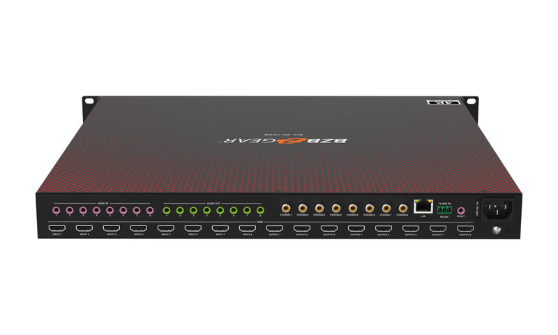 BZB Gear BG-4K-VP88 8x8 4K UHD Seamless HDMI Matrix Switcher/Video Wall Processor/MultiViewer