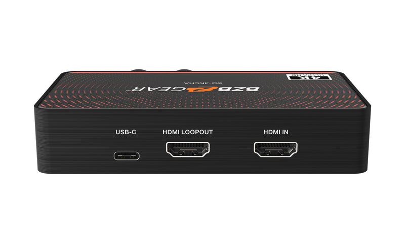 BZB Gear BG-4KCHA USB-C 4K60 Video Capture Box With Scaler HDMI 2.0 Loop Out Audio & HDR10 To SDR Conversion