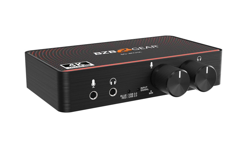 BZB Gear BG-4KCHA USB-C 4K60 Video Capture Box With Scaler HDMI 2.0 Loop Out Audio & HDR10 To SDR Conversion