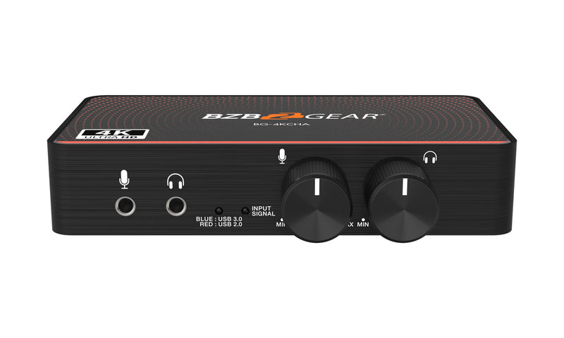 BZB Gear BG-4KCHA USB-C 4K60 Video Capture Box With Scaler HDMI 2.0 Loop Out Audio & HDR10 To SDR Conversion