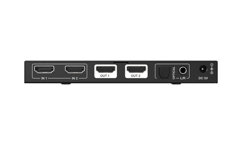 BZB Gear BG-8K-22MA 2x2 8K UHD HDMI 2.1 Matrix Switcher With Auto Downscaling/Audio De-Embedding