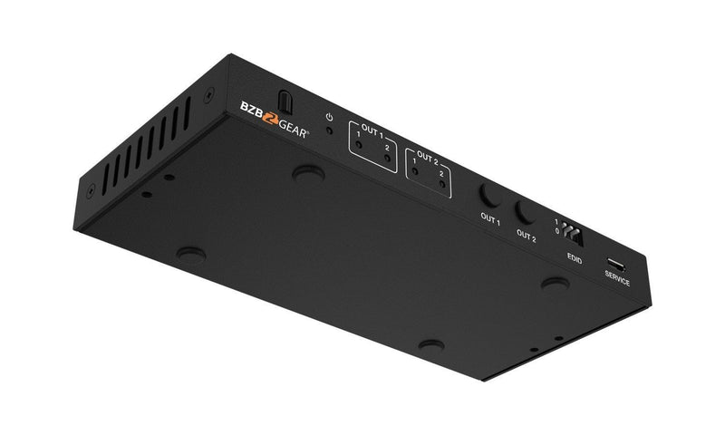 BZB Gear BG-8K-22MA 2x2 8K UHD HDMI 2.1 Matrix Switcher With Auto Downscaling/Audio De-Embedding