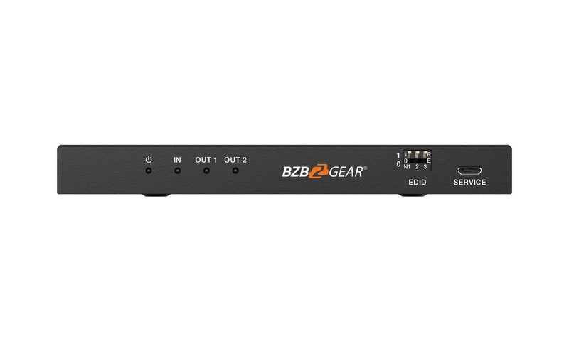 BZB Gear BG-8K-DA12A 1x2 8K UHD HDMI 2.1 Splitter With Auto Downscaling/Audio De-Embedding