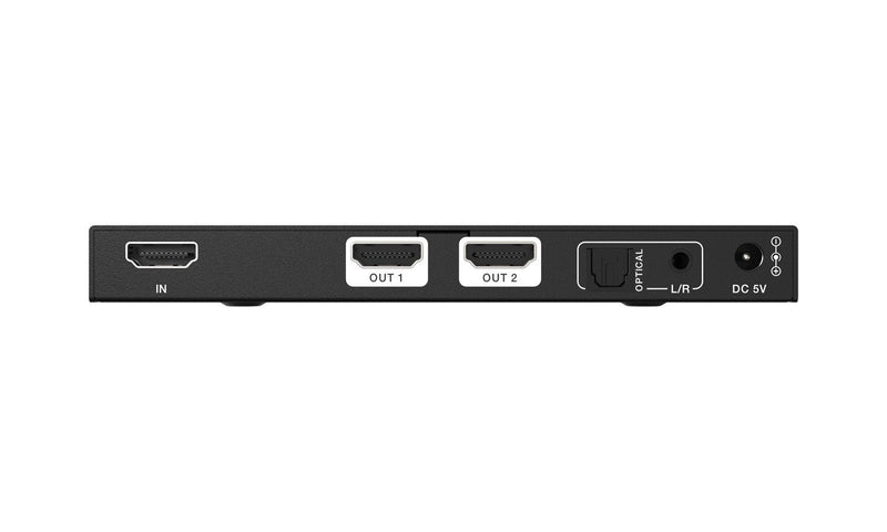 BZB Gear BG-8K-DA12A 1x2 8K UHD HDMI 2.1 Splitter With Auto Downscaling/Audio De-Embedding