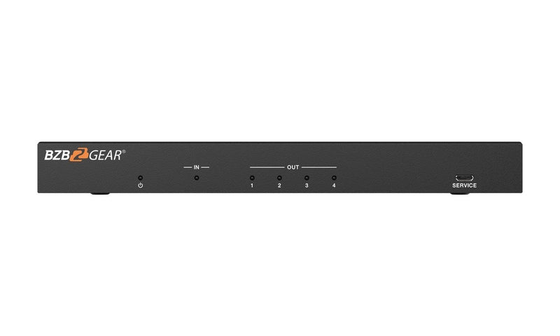 BZB Gear BG-8K-DA14A 1x4 8K UHD HDMI 2.1 Splitter With Auto Downscaling/Audio De-Embedding