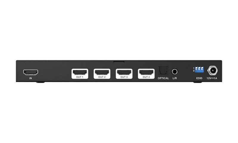 BZB Gear BG-8K-DA14A 1x4 8K UHD HDMI 2.1 Splitter With Auto Downscaling/Audio De-Embedding