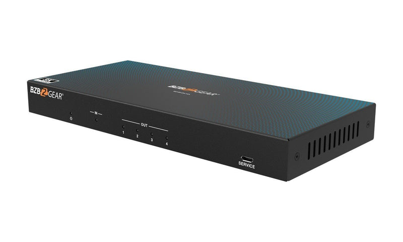 BZB Gear BG-8K-DA14A 1x4 8K UHD HDMI 2.1 Splitter With Auto Downscaling/Audio De-Embedding