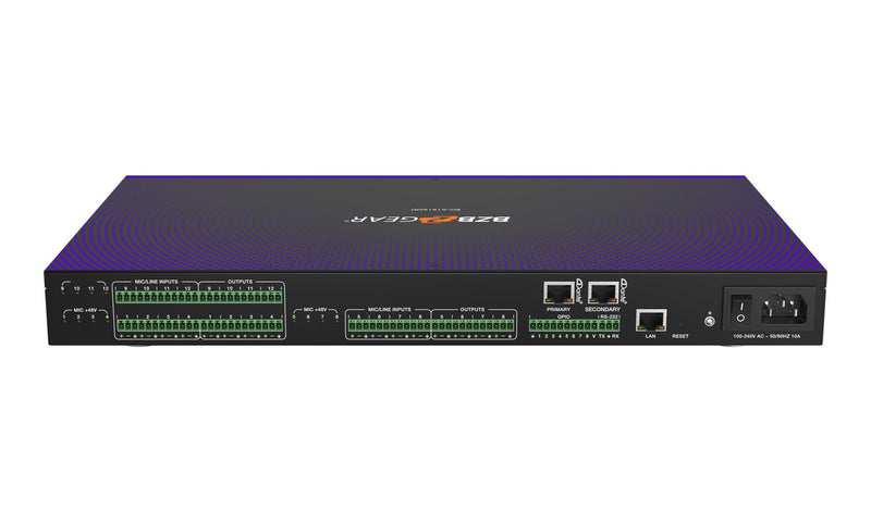 BZB Gear BG-A1616MD 16x16 Balanced Digital Audio Processor/Matrix