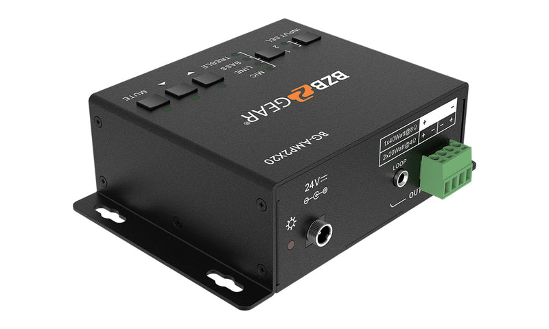 BZB Gear BG-AMP2X20 2-Channel 40W 4/8 Ohms Stereo/Mono Audio Amplifier