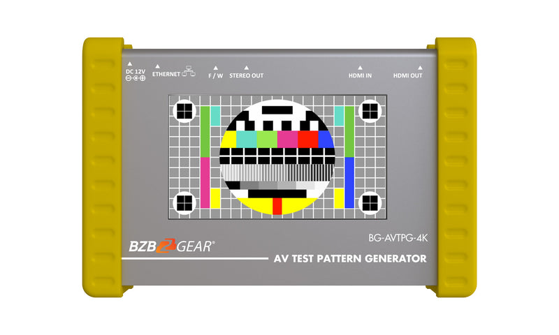 BZB Gear BG-AVTPG-4K 4K/1080P HDMI 2.0 18Gbps Video Test Pattern Generator/Tester And Analyzer with Ethernet