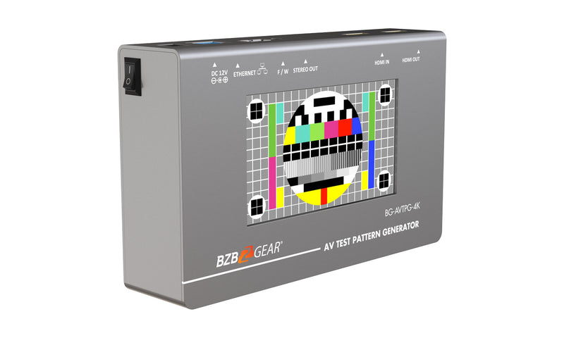 BZB Gear BG-AVTPG-4K 4K/1080P HDMI 2.0 18Gbps Video Test Pattern Generator/Tester And Analyzer with Ethernet