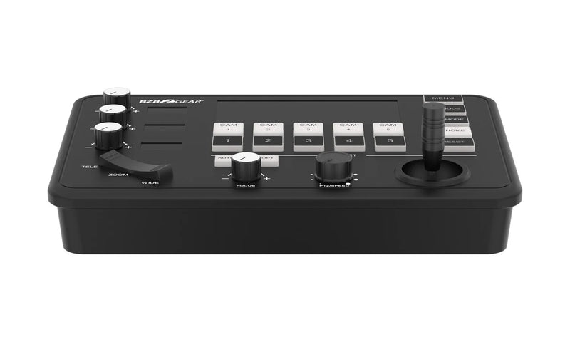 BZB Gear BG-COMMANDER-JR Universal Compact Serial And IP PTZ Camera Joystick Controller With RS-232/422 Support