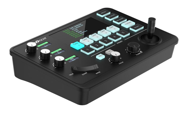 BZB Gear BG-COMMANDER-JR Universal Compact Serial And IP PTZ Camera Joystick Controller With RS-232/422 Support