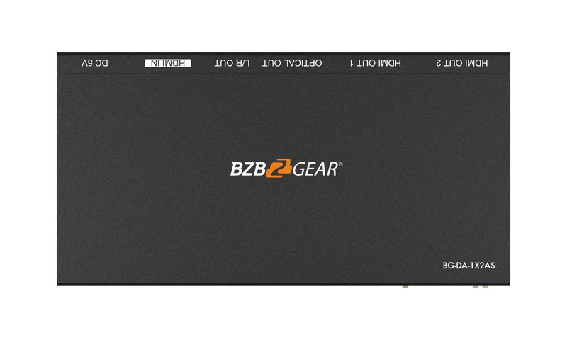 BZB Gear BG-DA-1X2AS 1x2 4K UHD HDMI Splitter With Downscaler With Digital And Analog Audio Output