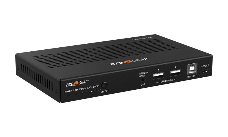BZB Gear BG-EXH-100C6 4K UHD HDMI/HDBaseT 3.0 Extender With IR/eARC/ARC/PoC/RS-232/Ethernet/USB 2.0 And Audio Embedding/De-embedding