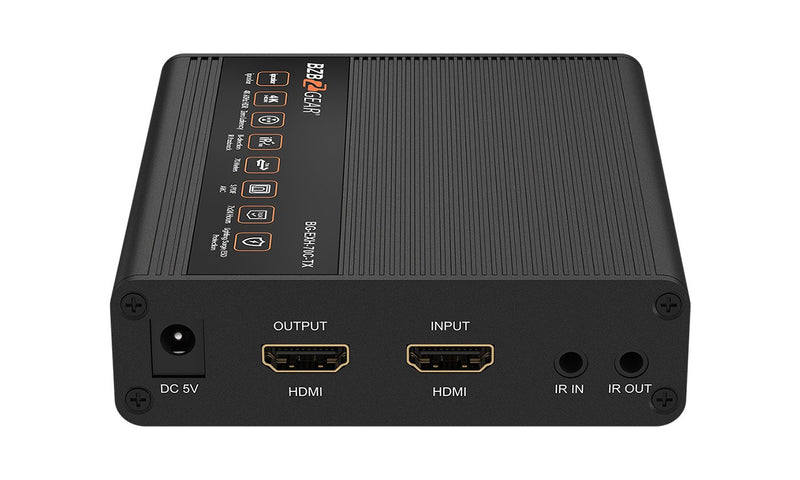 BZB Gear BG-EXH-70C 4K UHD HDMI Extender Over Cat5e/6 With Bi-directional IR And Zero Latency