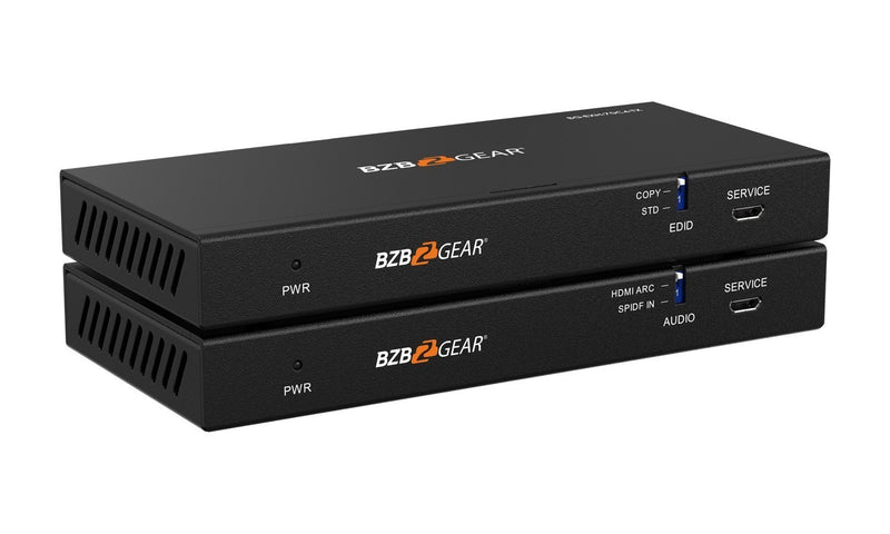 BZB Gear BG-EXH-70C4 4K UHD HDMI HDBaseT Extender With IR/ARC/PoC/RS-232 And Audio Embedding/De-Embedding