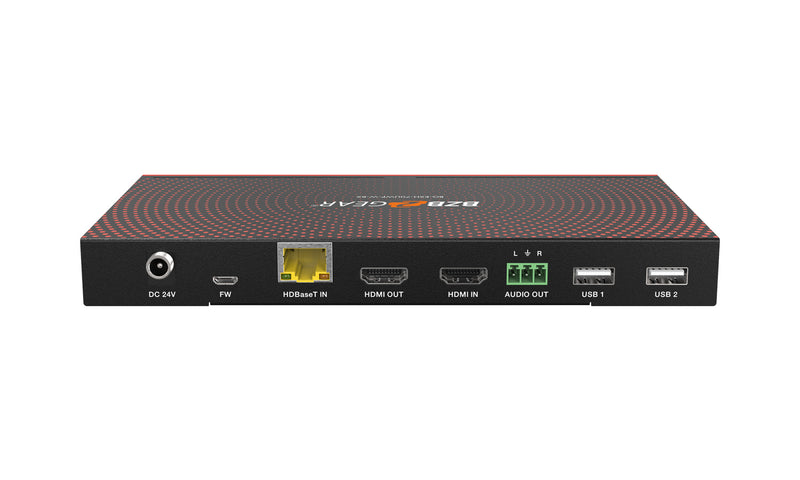 BZB Gear BG-EXH-70UWP-W 4K UHD 18Gbps HDBaseT HDMI/USB-C/KVM Wall Plate Transmitter/Receiver Kit