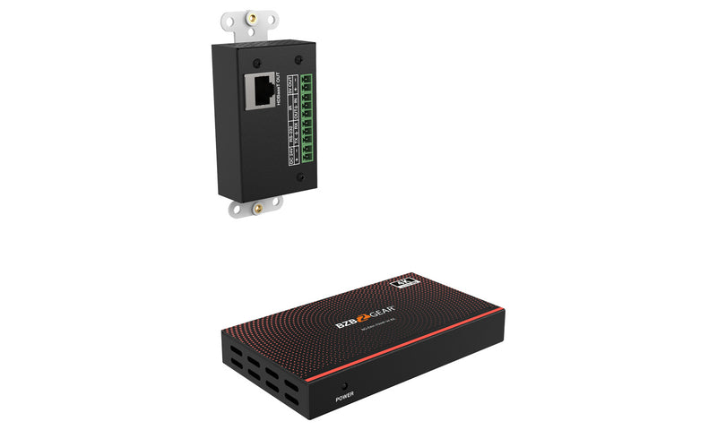 BZB Gear BG-EXH-70WP-W 4K UHD 18Gbps HDMI Wall Plate Transmitter/Receiver Kit