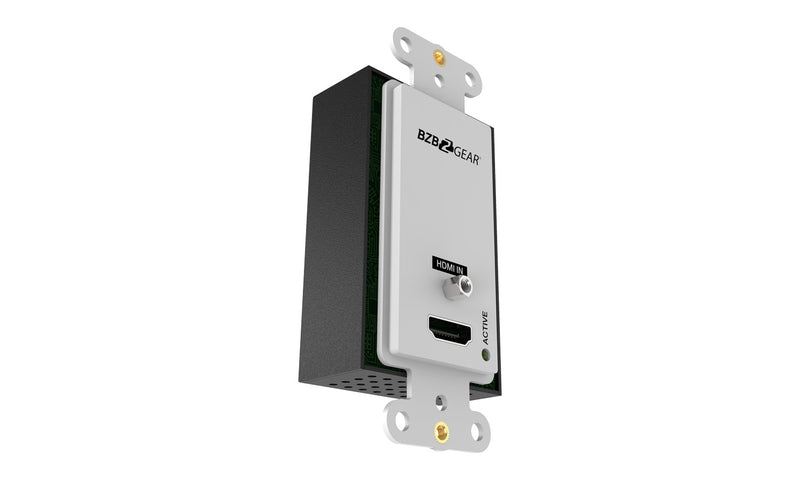 BZB Gear BG-EXH-70WP-W 4K UHD 18Gbps HDMI Wall Plate Transmitter/Receiver Kit