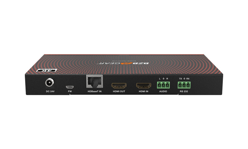 BZB Gear BG-EXHD-70UCWP-W 4K UHD 18Gbps HDBaseT HDMI/MDP/RS-232 Wall Plate Transmitter/Receiver Kit