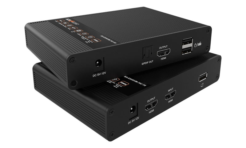 BZB Gear BG-EXHKVM-70C 4K UHD HDMI/KVM Extender Over Cat5e/6 With Zero Latency and HDR/ARC Support