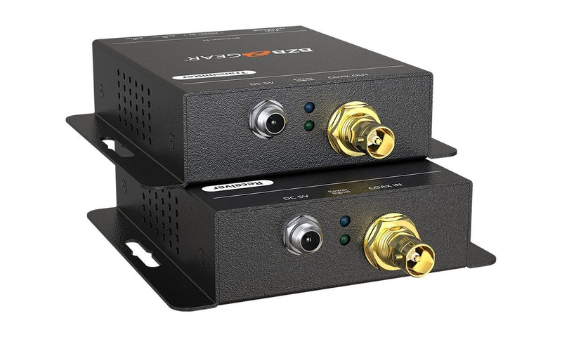 BZB Gear BG-EXHOC 4K UHD HDMI Extender Over Single Coax Cable With Bi-Directional IR