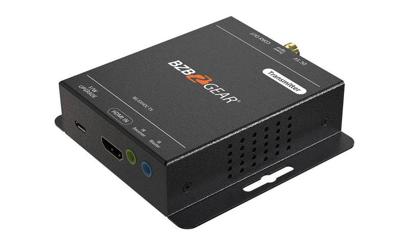 BZB Gear BG-EXHOC 4K UHD HDMI Extender Over Single Coax Cable With Bi-Directional IR