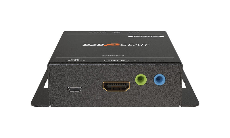 BZB Gear BG-EXHOC 4K UHD HDMI Extender Over Single Coax Cable With Bi-Directional IR