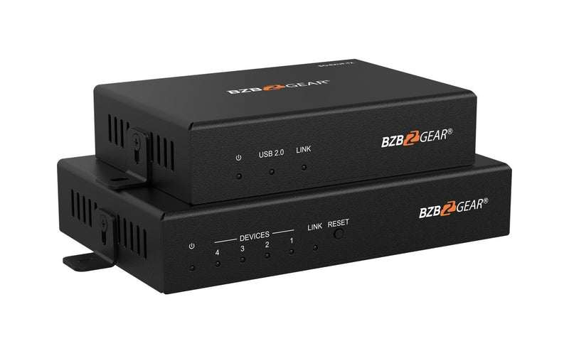 BZB Gear BG-EXUF 4-Port USB 2.0/3.0/3.1 SuperSpeed Extender Over Fiber Optic Cable