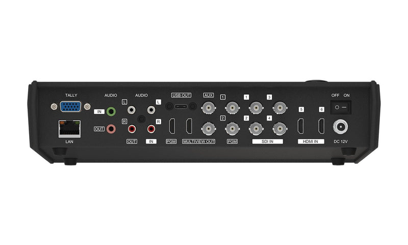 BZB Gear BG-MFVS61-G2 6-Channel 1080P FHD SDI/HDMI Live Streaming Multi-Format Video Switcher Mixer