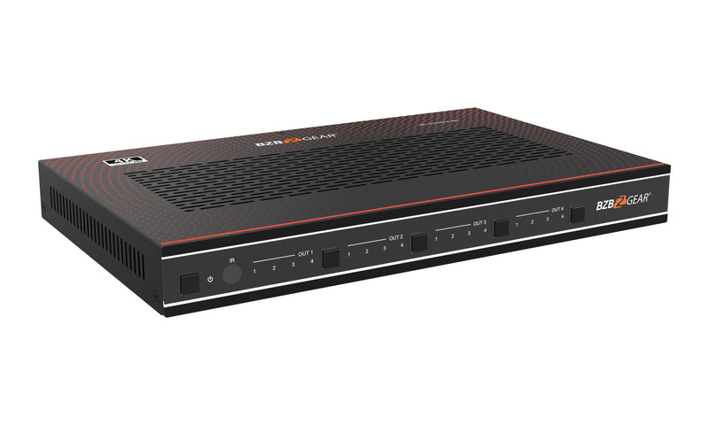 BZB Gear BG-MVS4X4-4KL 4x4 4K UHD HDMI Video Wall Processor/Seamless Matrix Switcher