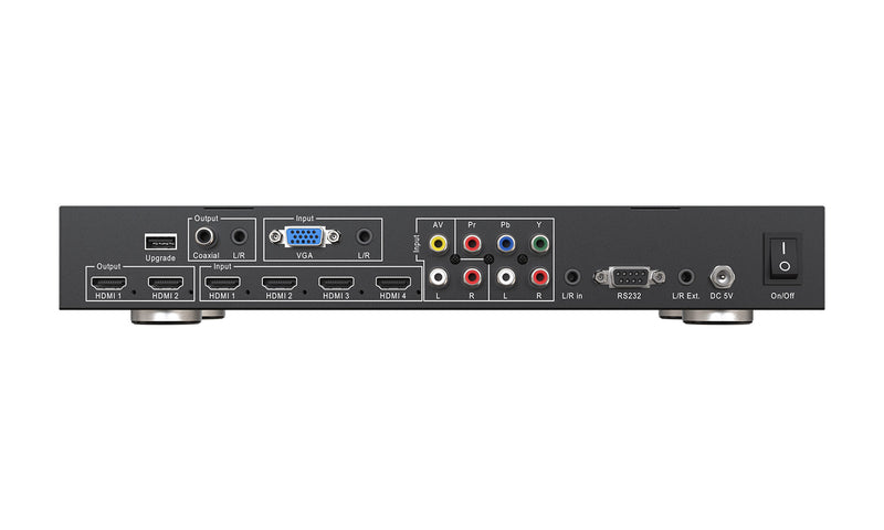 BZB Gear BG-PSC7X2 7x2 4K UHD Presentation Switcher Scaler