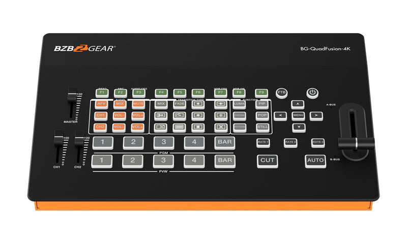 BZB Gear BG-QUADFUSION-4K 4-Channel 4K Live Streaming HDMI/DP Switcher