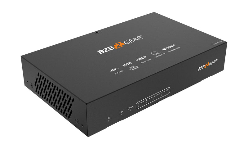 BZB Gear BG-UDA-E14 1x4 4K UHD HDMI HDBaset Splitter/Distribution Amplifier Kit