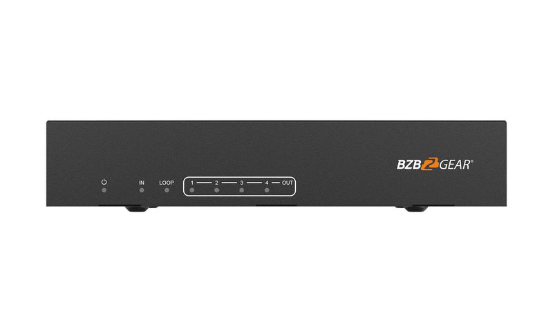 BZB Gear BG-UDA-E14 1x4 4K UHD HDMI HDBaset Splitter/Distribution Amplifier Kit