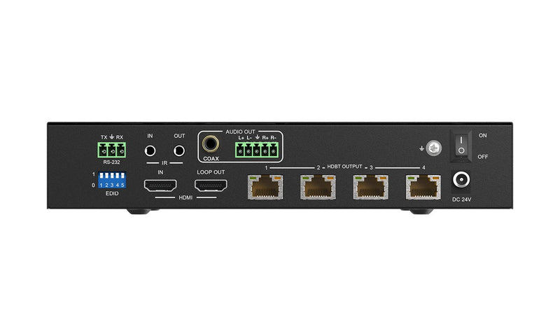 BZB Gear BG-UDA-E14 1x4 4K UHD HDMI HDBaset Splitter/Distribution Amplifier Kit