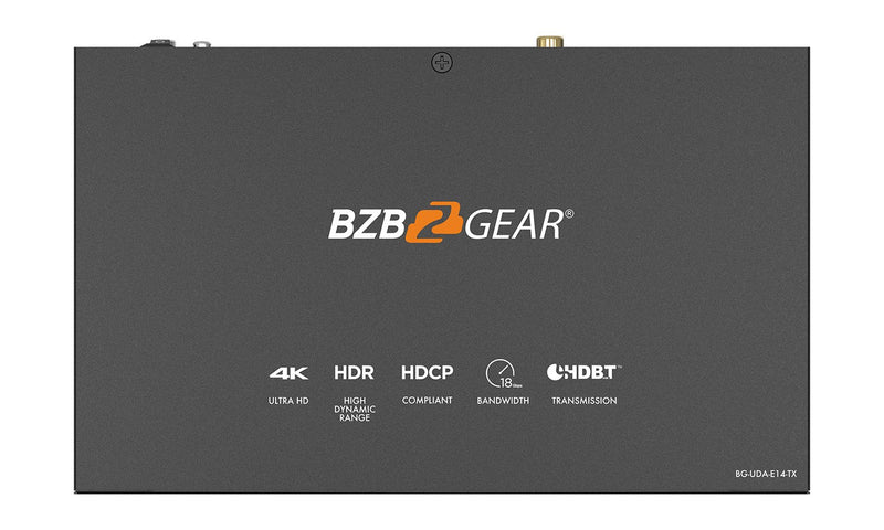 BZB Gear BG-UDA-E14 1x4 4K UHD HDMI HDBaset Splitter/Distribution Amplifier Kit