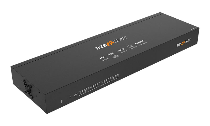 BZB Gear BG-UDA-E18 1x8 4K UHD HDMI HDBaset Splitter/Distribution Amplifier Kit