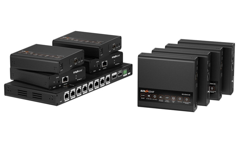 BZB Gear BG-UDAIC-E18 1x8 4K UHD HDMI Splitter/Distribution Amplifier Kit