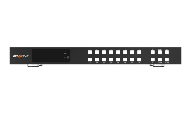 BZB Gear BG-UHD-1616M 16x16 4K UHD HDMI Matrix With Advance EDID/Audio De-embedding/Downscaling and CEC