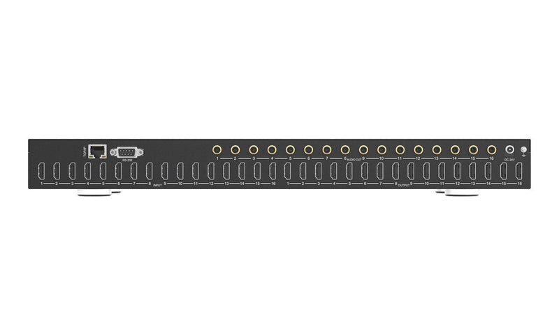 BZB Gear BG-UHD-1616M 16x16 4K UHD HDMI Matrix With Advance EDID/Audio De-embedding/Downscaling and CEC