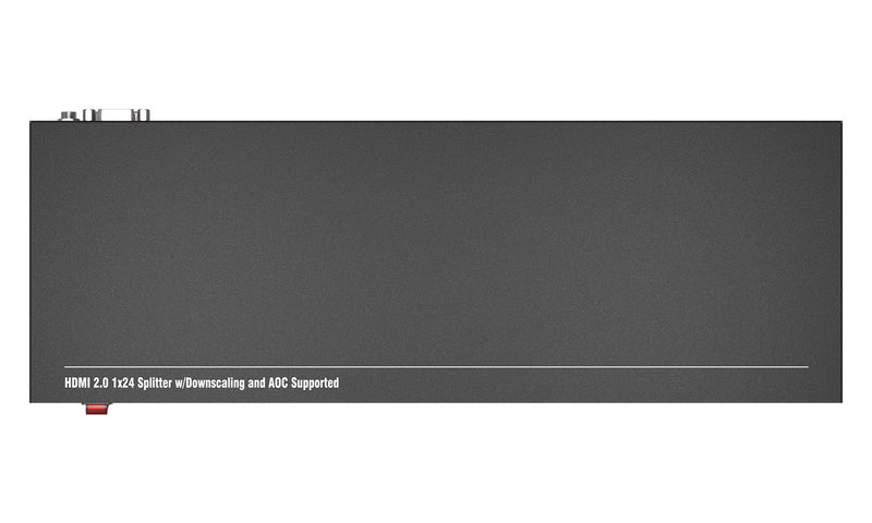 BZB Gear BG-UHD-DA1X24 1x24 4K UHD HDMI Splitter/Distribution Amplifier With Downscaling And AOC Cable Support