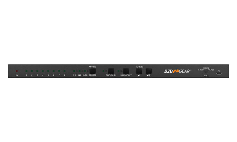 BZB Gear BG-UHD-DA2X8 2x8 4K UHD HDMI Splitter/Distribution Amplifier With CEC Support