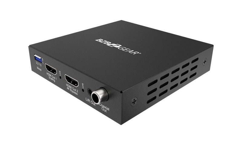 BZB Gear BG-UHD-SC1X2 1x2 4K UHD HDMI Splitter/Scaler With Analog And Digital Audio