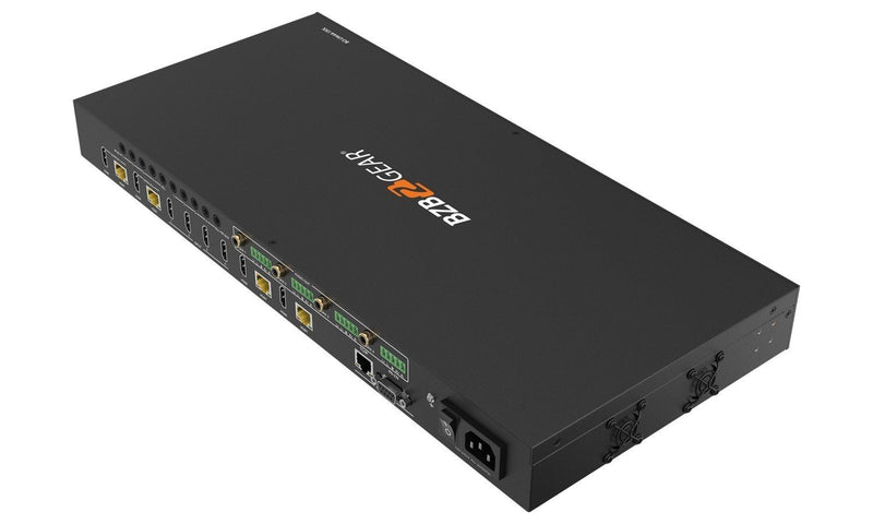 BZB Gear BG-UM44-150L-KIT 4x4 4K UHD 18Gbps HDMI Matrix Switcher Over HDBaseT Kit